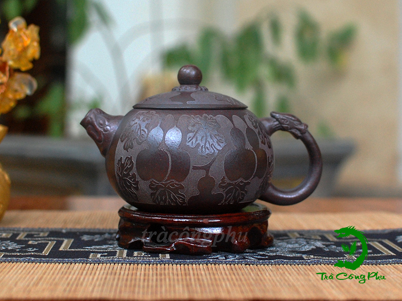 Ấm Tử Sa Song Long Tây Thi - ATS1401